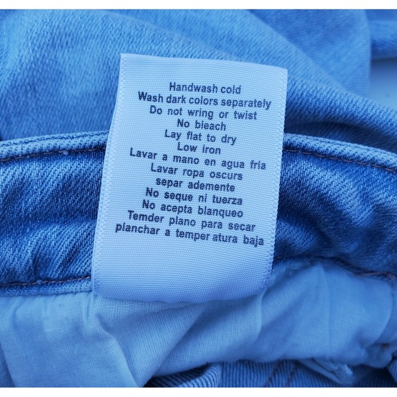 Judy Blue Wide Leg Fit Light Wash Braided Waistband Jean Size 13/31 Style #88332 - Picture 9 of 10